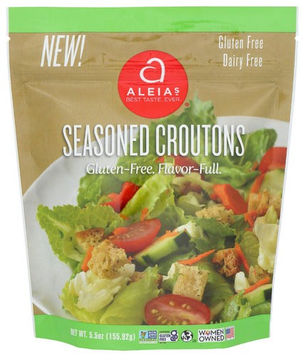 Aleias 
Croutons Seasoned, 5.5 OZ.