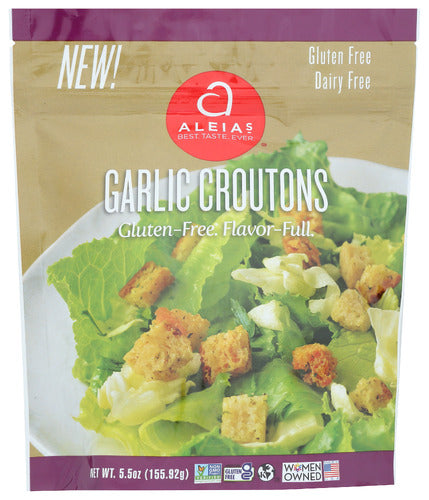 Aleias 
Croutons Garlic, 5.5 OZ.