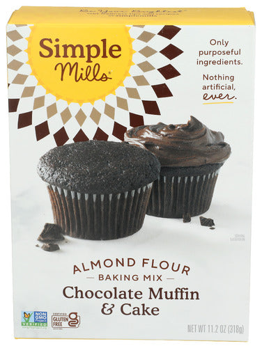 SIMPLE MILLS MIX MUFFIN&CUPCAKE CHOC - 11.2 OZ
