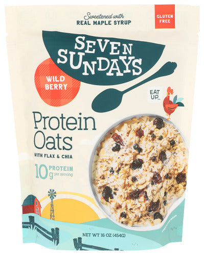 SEVEN SUNDAYS OATS PROTEIN WILDBERRY - 16 OZ
