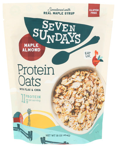 SEVEN SUNDAYS OATS PROTEIN MAPLE ALMND - 16 OZ