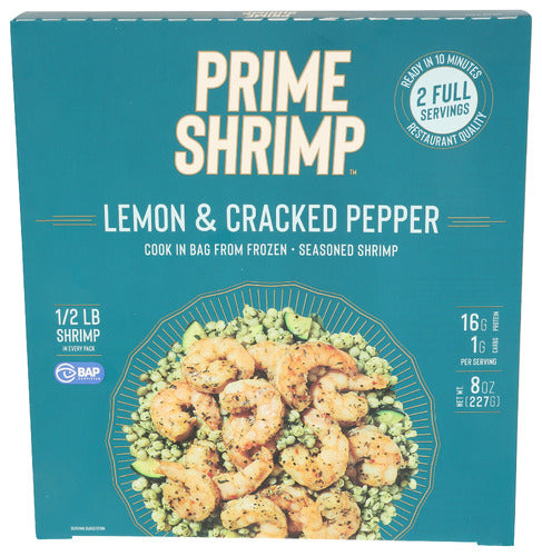 Prime Shrimp Shrimp Lemn Cracked Ppr, 8 OZ.