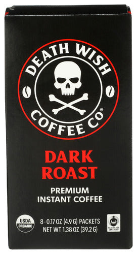 Death Wish Coffee 
Coffee Instant Packets, 8 EA.