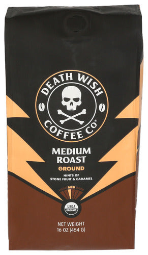 Death Wish Coffee 
Coffee Grnd Md Roast, 16 OZ.