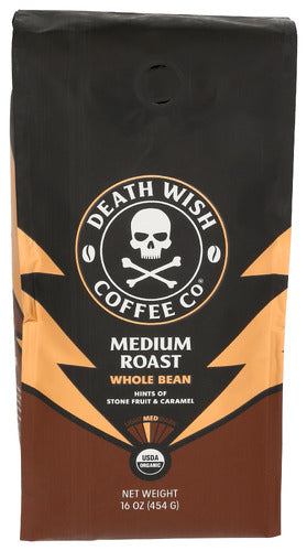 Death Wish Coffee 
Coffee Wb Medium Roast, 16 OZ.