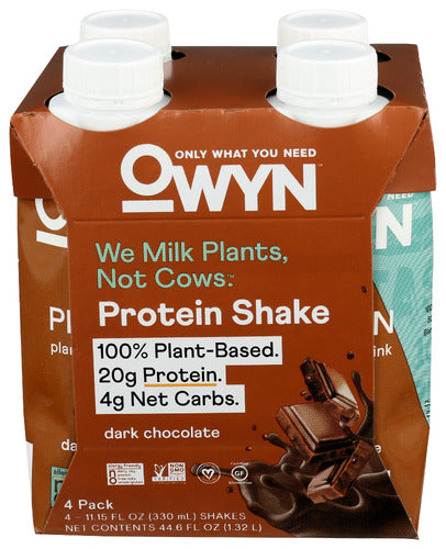 Owyn Protein Rtd 4Pk Dk Choco, 44.6 FO.