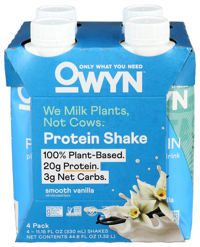 Owyn Protein Rtd 4Pk Vanilla, 44.6 FO.