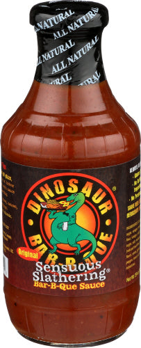 Dinosaur 
Sauce Bbq Sensuous Slthr, 19 OZ.