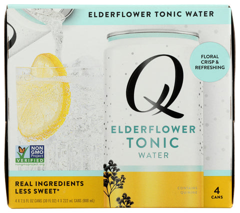 Q Tonic Water Tonic Elderflwr 4Pk, 30 FO.