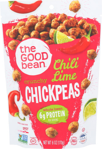 THE GOOD BEAN CHICKPEA SNK SMKD CHILI LIME - 6 OZ