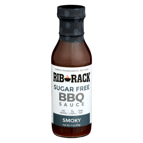 Rib Rack Sauce Bbq Smoky Sf, 11 OZ.