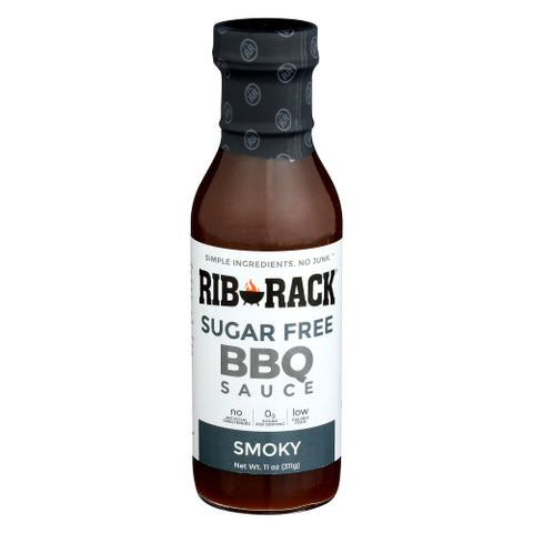 Rib Rack Sauce Bbq Smoky Sf, 11 OZ.