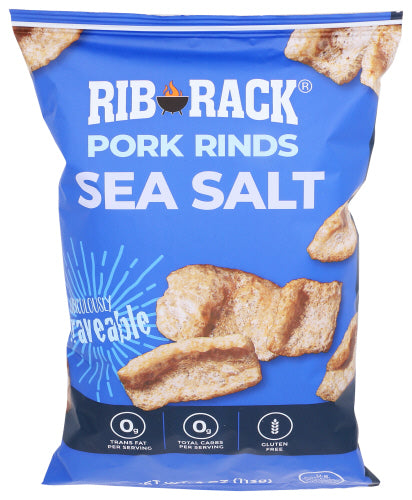 Rib Rack Pork Rinds Sea Salt, 4 OZ.