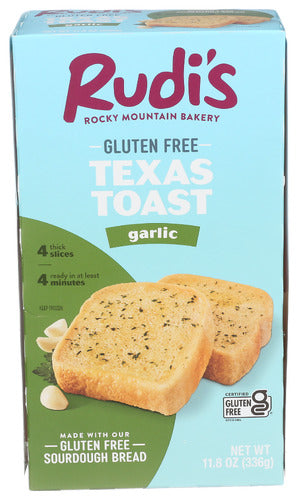 Rudis Toast Texas Garlic Gf, 11.8 OZ.