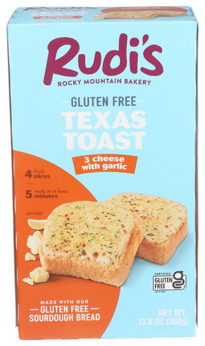 Rudis Texas Toast 3Chs Grlc Gf, 13.8 OZ.