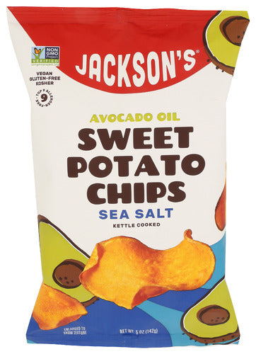 JACKSONS CHIPS CHIPS SWT POT AVO OIL SSL - 5 OZ