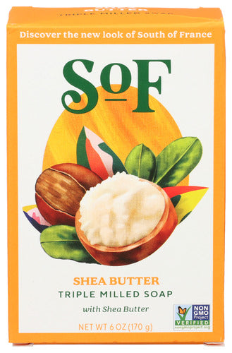 SOUTH OF FRANCE SOAP BAR SHEA BUTTER - 6 OZ