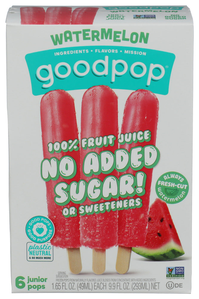 GOODPOPS POP JR WATERMELON 6CT - 9.9 FO