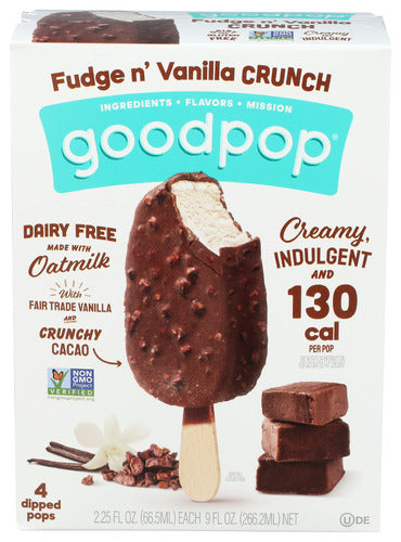 GOODPOPS BAR CHOC VAN CRNCH 4CT - 9 FO