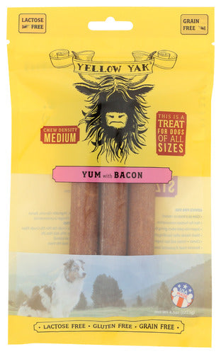 YELLOW YAK DOG CHEW BACON - 4.5 OZ