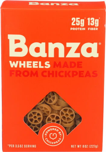 Banza 
Pasta Wheels Chickpea, 8 OZ.