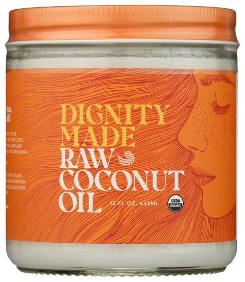 Dignity Coconuts 
Oil Coconut Raw Vrgn Org, 15 OZ.