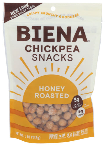 Biena 
Chickpea Roasted Honey, 5 OZ.