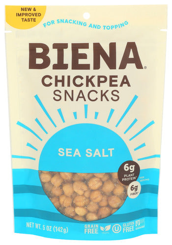 Biena 
Chickpea Roasted Sea Salt, 5 OZ.