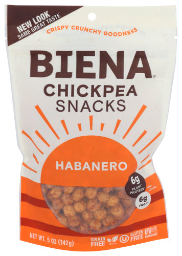 Biena 
Chickpea Roasted Habanero, 5 OZ.