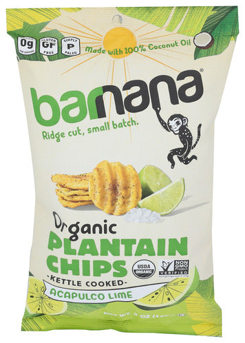 Barnana 
Chips Plantain Lime, 5 OZ.