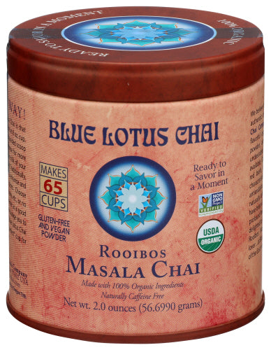 Blue Lotus Chai 
Chai Masala Rooibos Org, 2 OZ.