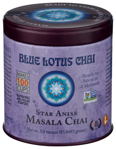 Blue Lotus Chai 
Chai Masala Star Anise, 3 OZ.