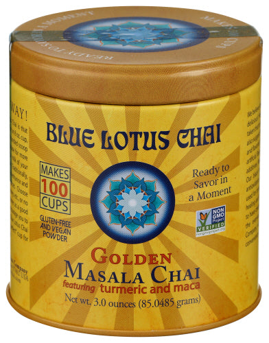 Blue Lotus Chai 
Chai Masala Golden, 3 OZ.
