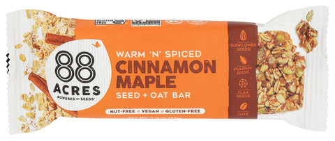 88 Acres 
Bar Seed Oats N Cinnamon, 1.6 OZ.