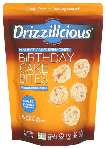 DRIZZILICIOUS RICE CRISP MINI BRTHDY CK - 4 OZ