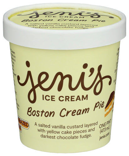 JENIS SPLENDID ICE CREAMS ICE CREAM BOSTON CRM PIE - 16 OZ