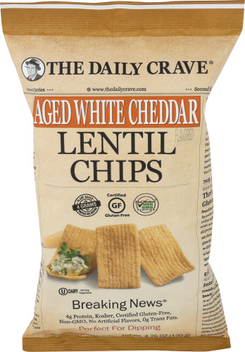 THE DAILY CRAVE CHIP LENTIL AGED WHT CHDR - 4.25 OZ