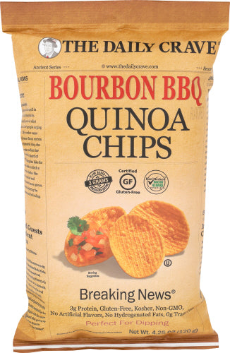 THE DAILY CRAVE CHIP QUINOA BOURBON BBQ - 4.25 OZ