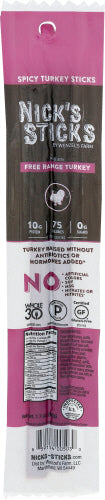 Nicks Sticks Snack Trky Stx Spcy Fr Ra, 1.7 OZ.