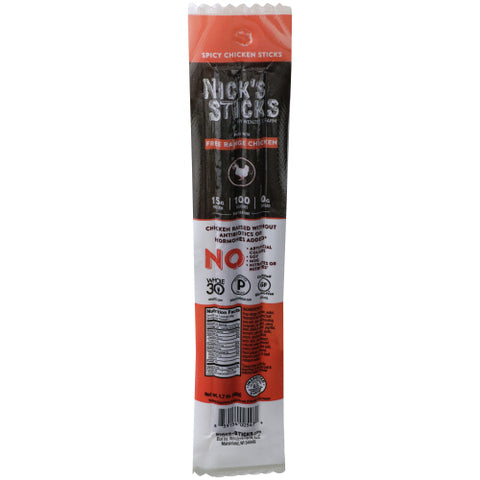 Nicks Sticks Stick Chicken Spicy, 1.7 OZ.