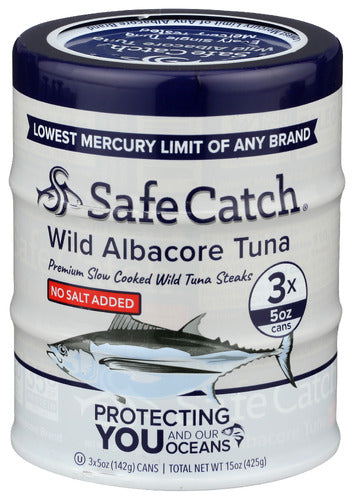 SAFECATCH TUNA WILD ALBACORE NO SLT - 15 OZ
