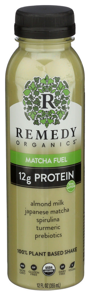 Remedy Organics Beverage Matcha Fuel, 12 FO