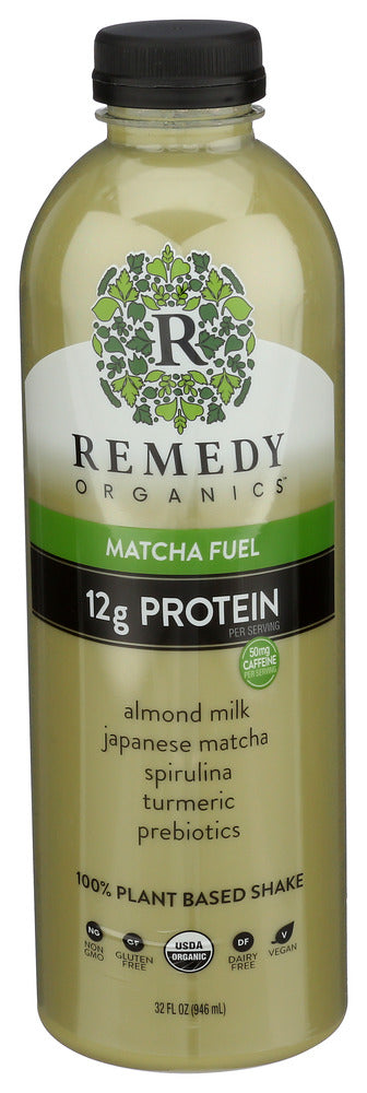Remedy Organics Beverage Matcha Fuel, 32 FO.