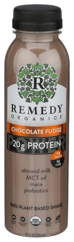 Remedy Organics Bev Chocolate Fudge, 12 FO