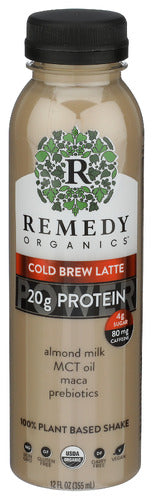 Remedy Organics Beverage Cold Brew Latte, 12 FO.
