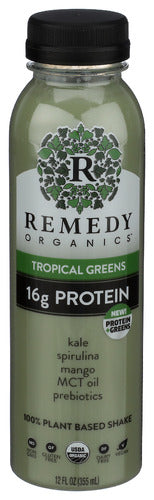 Remedy Organics Beverage Tropical Green, 12 FO