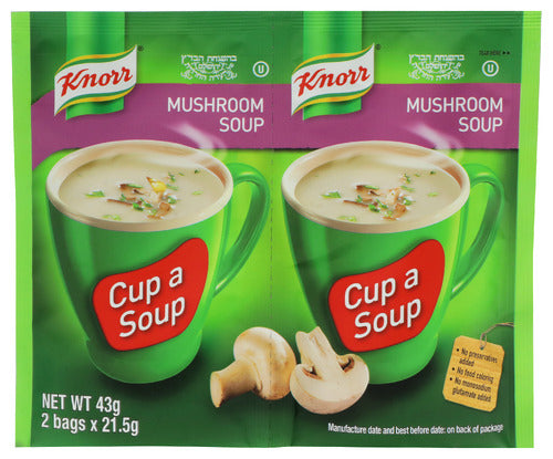 KNORR - KOSHER SOUP INST CUP MUSHROOM - 1.52 OZ