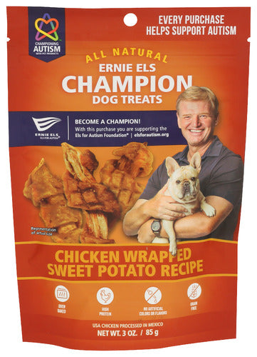 ERNIE ELS DOG TRT JERKY CKN SW POT - 3 OZ