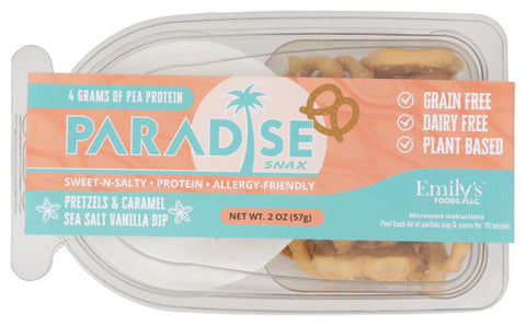 Paradise Snax Pax Pretzels Crml Sslt Vnla, 2 OZ.