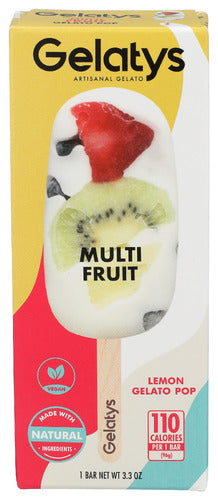 GELATYS GELATO POP MULTI FRUIT - 3.3 OZ